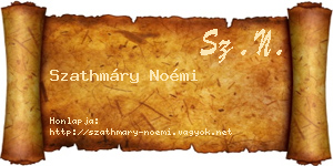 Szathmáry Noémi névjegykártya